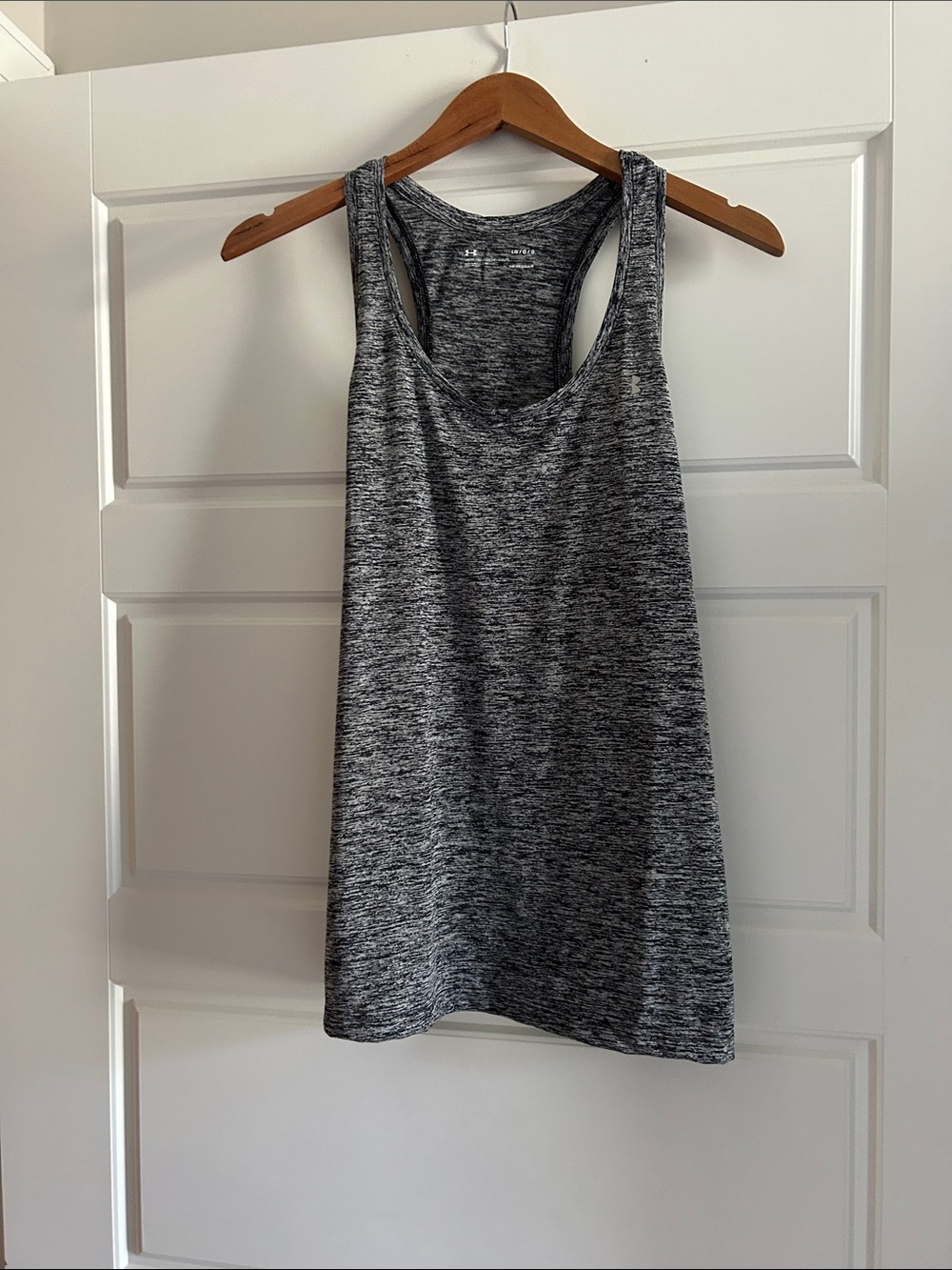 Under Armour Black & White Heather Racerback Tank